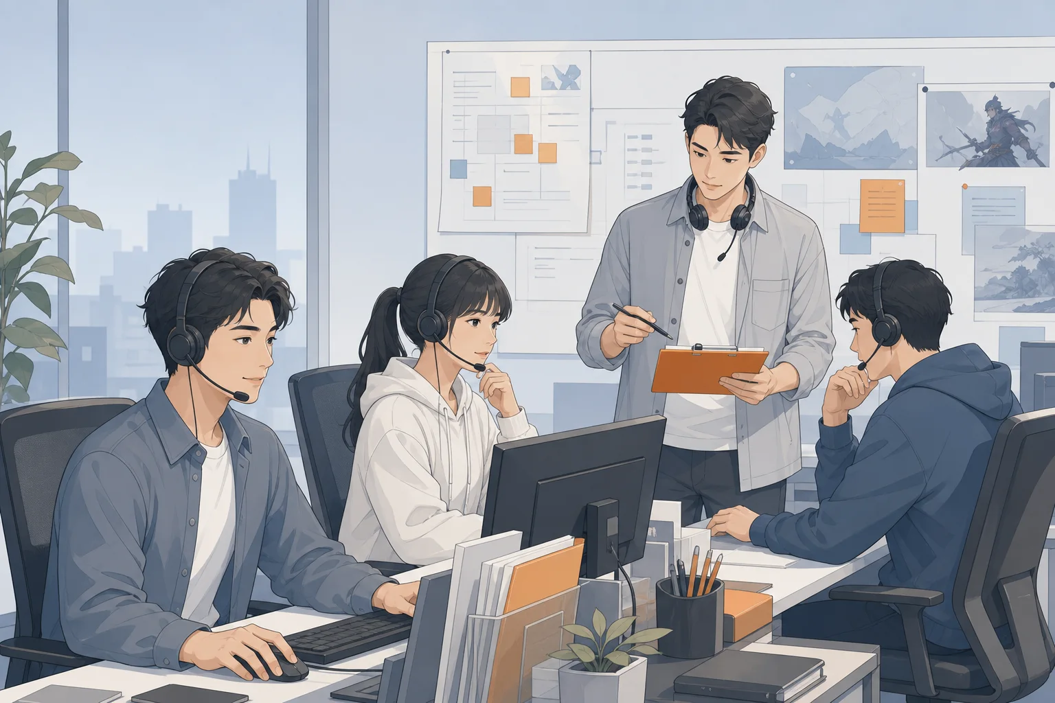 游戏陪练服务安排案例